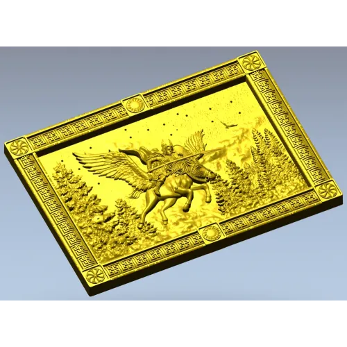 Валькирия в полёте - 3D панель STL для ЧПУ