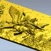 Valkyrie relief STL panel - high-detail 3D model for CNC