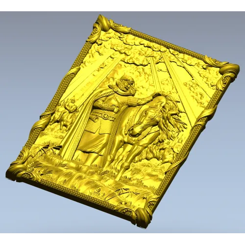 Панно "Вещий Олег" - 3D модель STL для ЧПУ
