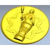 Медальон "Ведьмочка в ступе" - 3D модель STL для ЧПУ