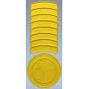 N1 2009, H5N1 2007, BSE 2001, КРАХ СССР 1991, ЧЕРНОБЫЛЬ 1986). Каждая планка отделена тонкой канавкой, что при фрезеровании дает аккуратный рельеф и читаемые микроэлементы. К нижней части ленты крепится круглая медаль с полуприподнятым биологическим симво