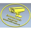 Круглая табличка "Внимание - ведется видеонаблюдение" stl