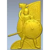 Викинг-щит - рельефная накладка STL для ЧПУ