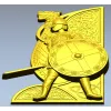 Викинг-щит - рельефная накладка STL для ЧПУ