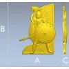 Викинг-щит - рельефная накладка STL для ЧПУ