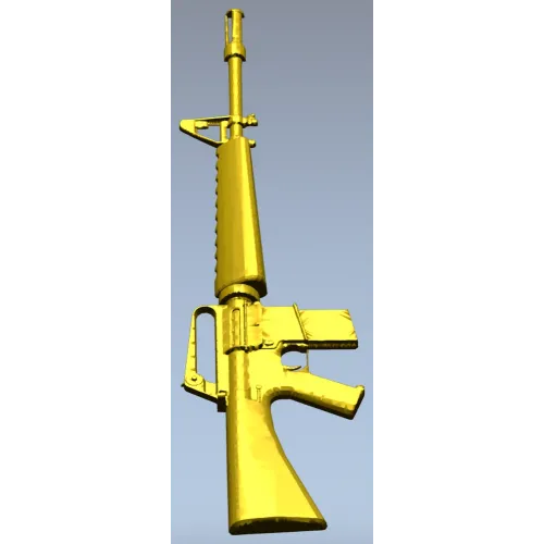 3D модель винтовки M16 в формате STL для ЧПУ