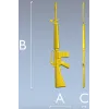 3D модель винтовки M16 в формате STL для ЧПУ