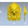 Волчий трофей - рельефная 3D модель в формате STL