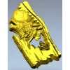Волк под Луной - рельефная 3D модель STL для ЧПУ