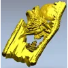 Волк под Луной - рельефная 3D модель STL для ЧПУ