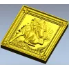 Wolf and Hare High-Relief Panel STL