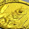 Рельефная 3D модель stl "Лесной страж" - волк в медальоне для ЧПУ