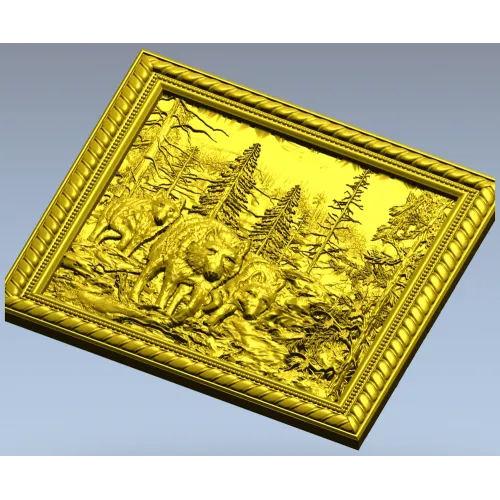 Волчья тропа - рельефная 3D модель STL для ЧПУ
