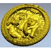 3D модель круглого барельефа "Волчья засада" - STL для ЧПУ