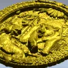3D модель круглого барельефа "Волчья засада" - STL для ЧПУ