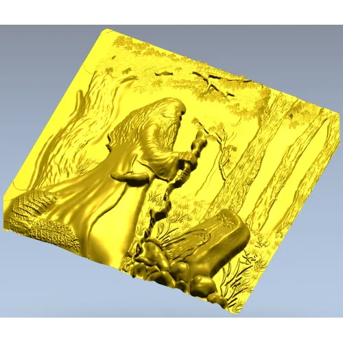 Волхв - барельефная 3D модель в формате STL для ЧПУ