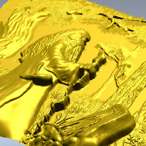 Волхв - барельефная 3D модель в формате STL для ЧПУ