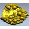 Яркий медальон "Воробей в яблочном саду" - 3D модель STL для ЧПУ