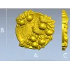 Яркий медальон "Воробей в яблочном саду" - 3D модель STL для ЧПУ