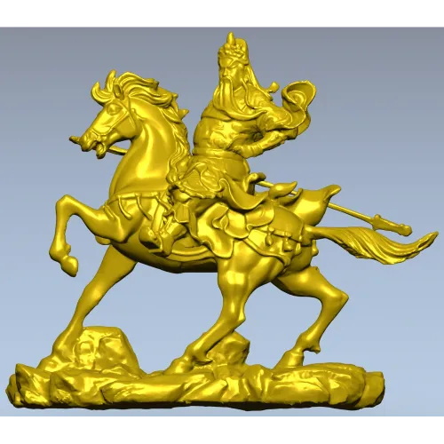 Gallant Rider - high-detail 3D STL model for CNC milling