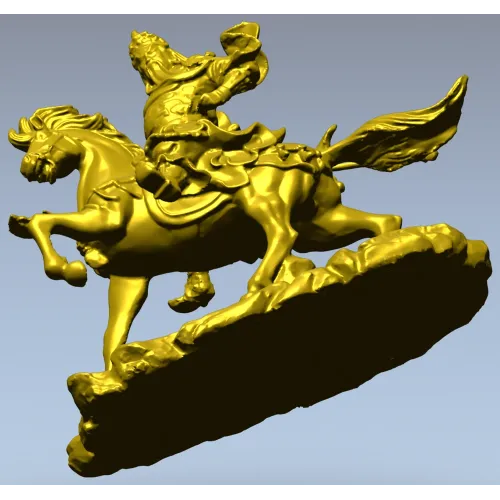 Gallant Rider - high-detail 3D STL model for CNC milling