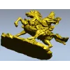 Gallant Rider - high-detail 3D STL model for CNC milling
