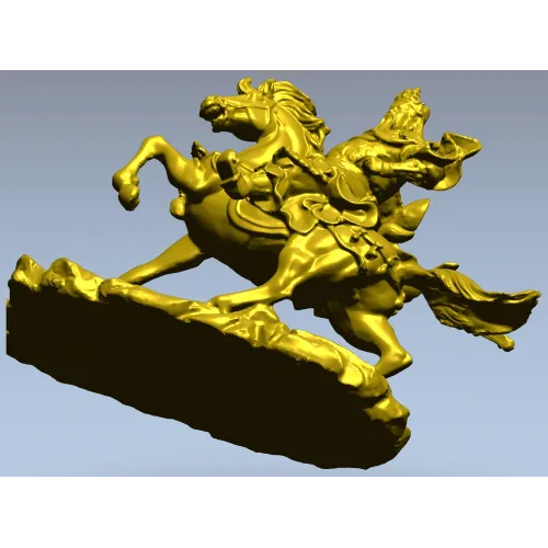 Gallant Rider - high-detail 3D STL model for CNC milling