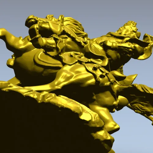 Gallant Rider - high-detail 3D STL model for CNC milling