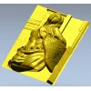 Вуаль во мраморе - барельефная 3D модель STL для ЧПУ