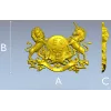 Royal Coat of Arms 3D STL model for CNC carving