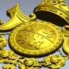 Декоративный герб с короной - 3D модель STL для ЧПУ