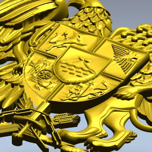 Armenian Coat of Arms STL 3D Relief for CNC