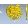 Armenian Coat of Arms STL 3D Relief for CNC