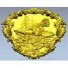 3D модель щита с глухарём в формате STL для ЧПУ