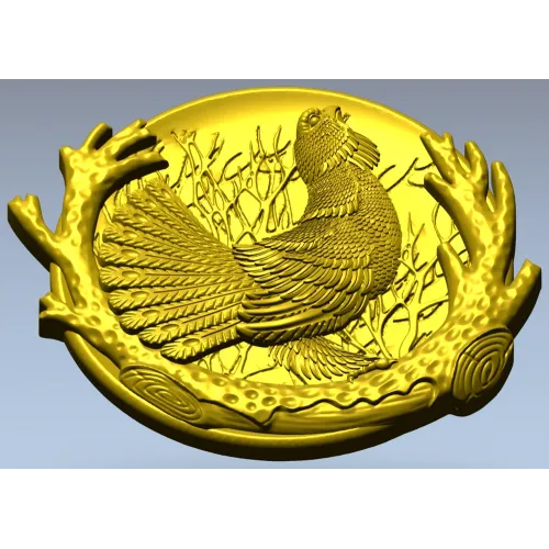 Глухаринная тарелка - 3D модель STL для ЧПУ