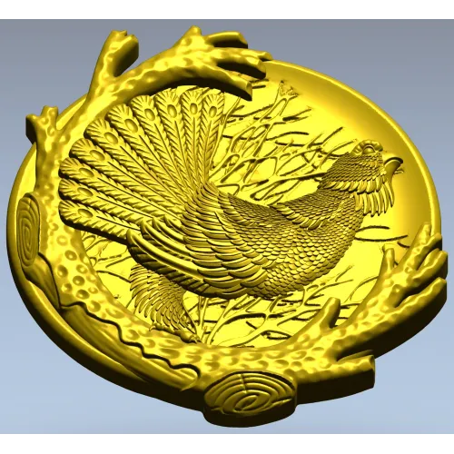 Глухаринная тарелка - 3D модель STL для ЧПУ
