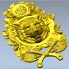 Волчья эмблема - 3D модель STL для ЧПУ