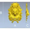 Волчья эмблема - 3D модель STL для ЧПУ