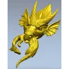 3D модель головы морского дракона в формате STL для ЧПУ