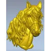 Голова коня в гриве - 3D модель STL для ЧПУ