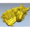 Голова коня в гриве - 3D модель STL для ЧПУ