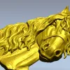 Голова коня в гриве - 3D модель STL для ЧПУ