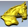 Horse head relief STL - high-detail 3D model for CNC carving