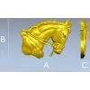 Horse head relief STL - high-detail 3D model for CNC carving