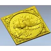 Рельефная панель "Парные голуби" - stl модель для ЧПУ