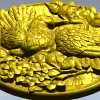 Doves of Spring - high-relief round medallion STL for CNC