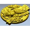 Doves of Spring - high-relief round medallion STL for CNC
