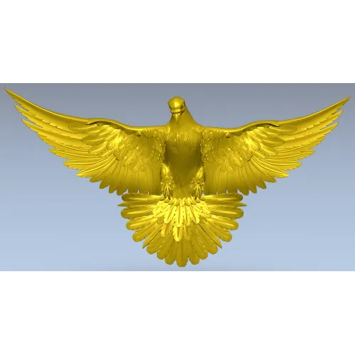 Soaring Dove Relief - 3D STL model for CNC milling