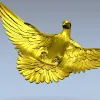Soaring Dove Relief - 3D STL model for CNC milling
