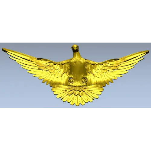 Soaring Dove Relief - 3D STL model for CNC milling